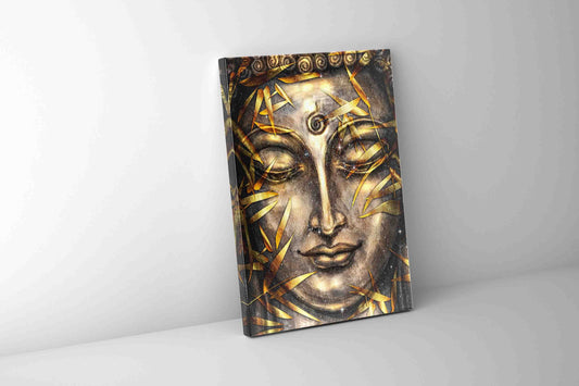 Wall Art -Canvas Pint Gold Buddha- Artwork