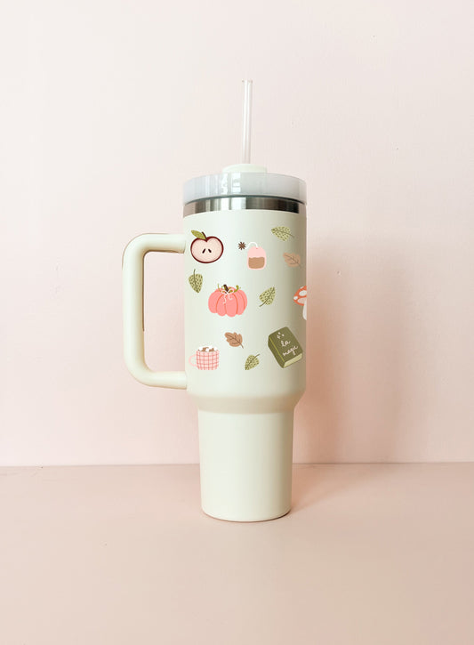 Gobelet isotherme 40oz - crème En mode automne