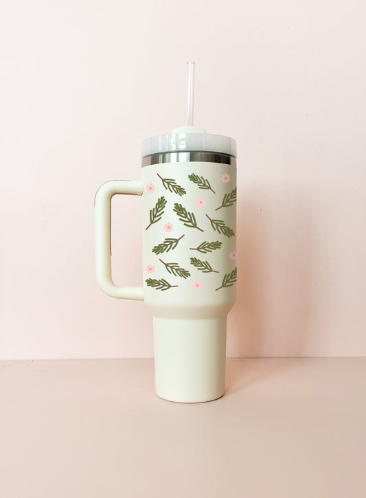 Gobelet isotherme 40oz - blanc crème Sapinage