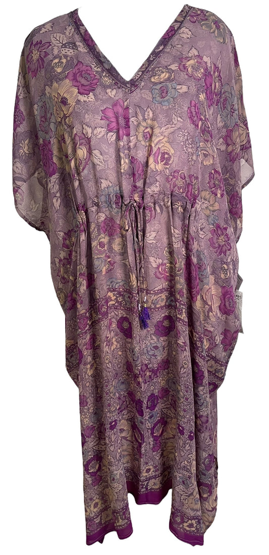 PRG6797 Sheer Avatar Pure Silk Maxi Kaftan