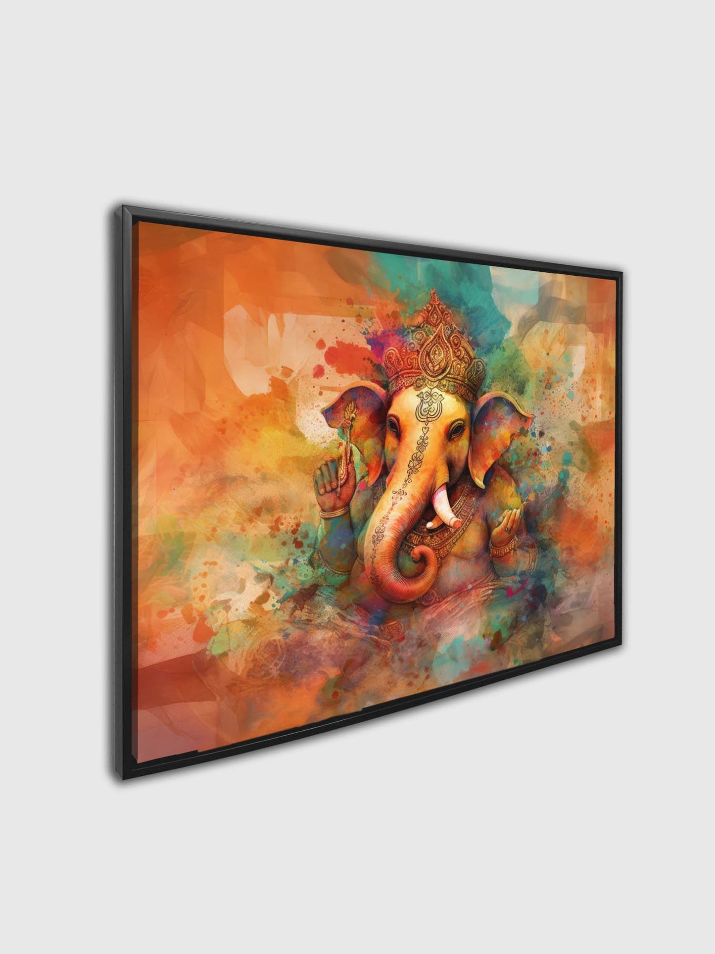 Wall Art-Ganesh Canvas-Indian Art-Spiritual Wall Decor