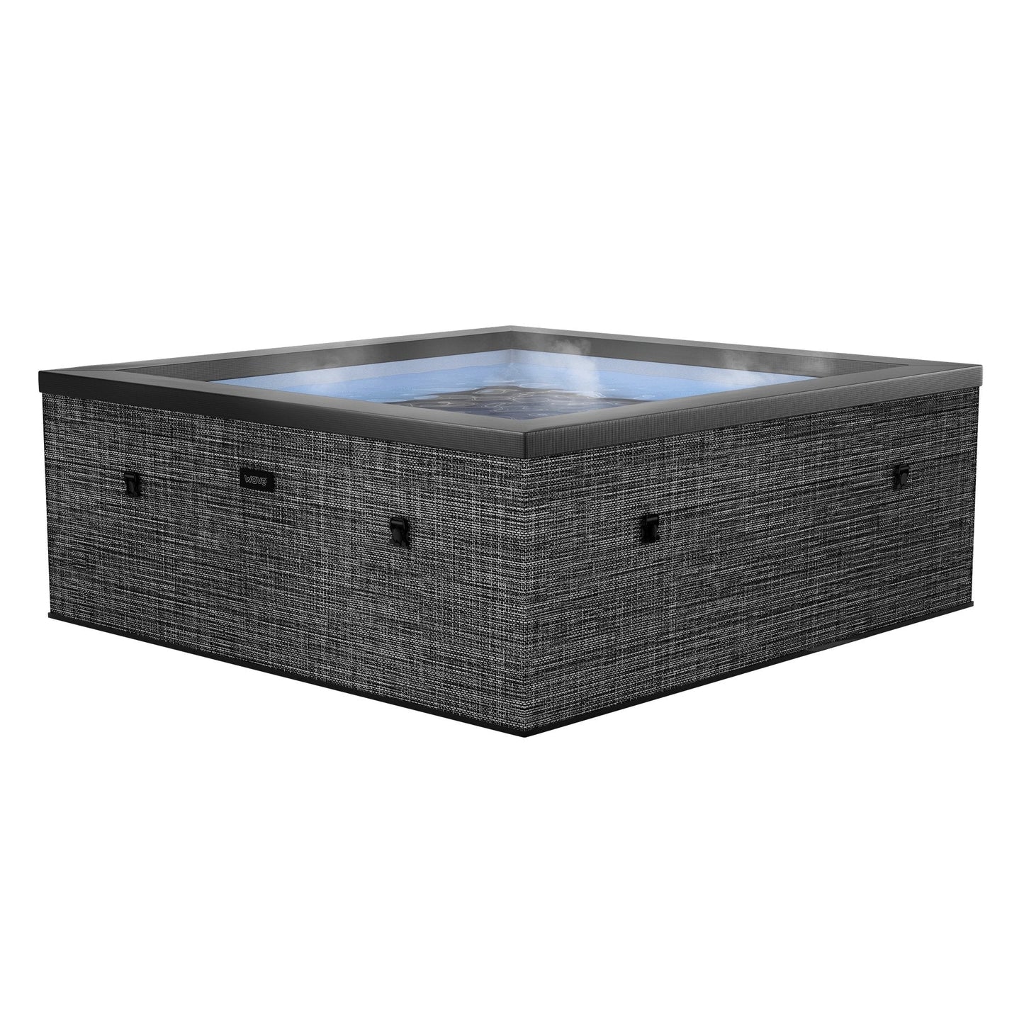 Wave | Garda | 4/6-Person Eco Foam Hot Tub | Square | Built-In Integrated Heater