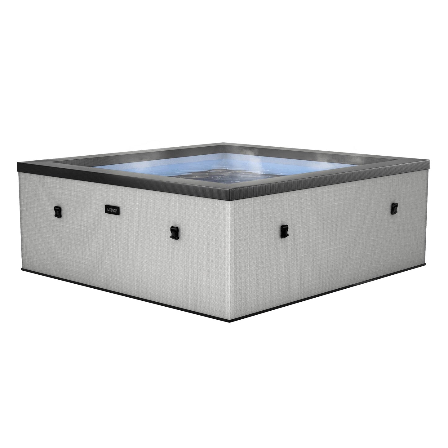 Wave | Garda | 4/6-Person Eco Foam Hot Tub | Square | Built-In Integrated Heater