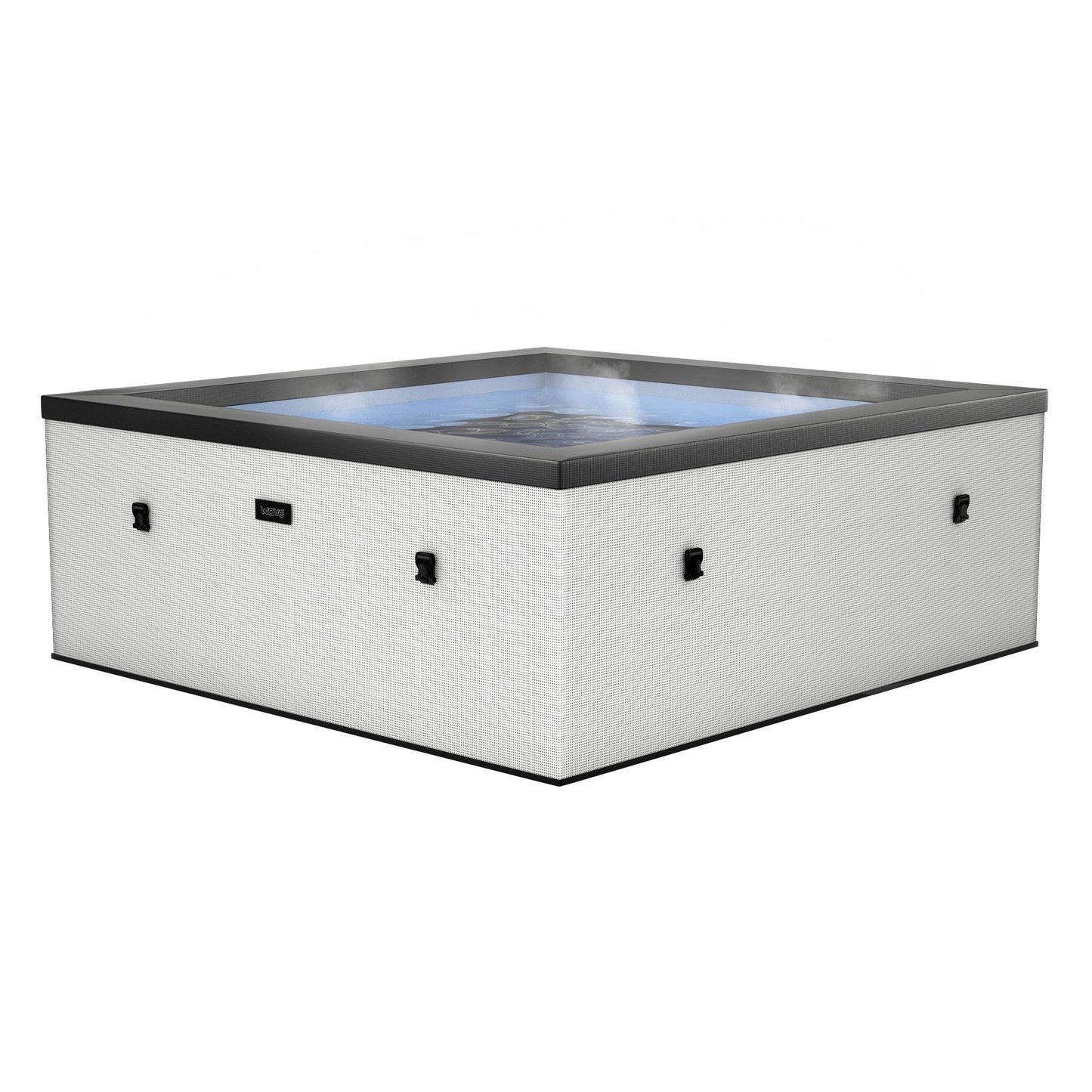 Wave | Garda | 4/6-Person Eco Foam Hot Tub | Square | Built-In Integrated Heater