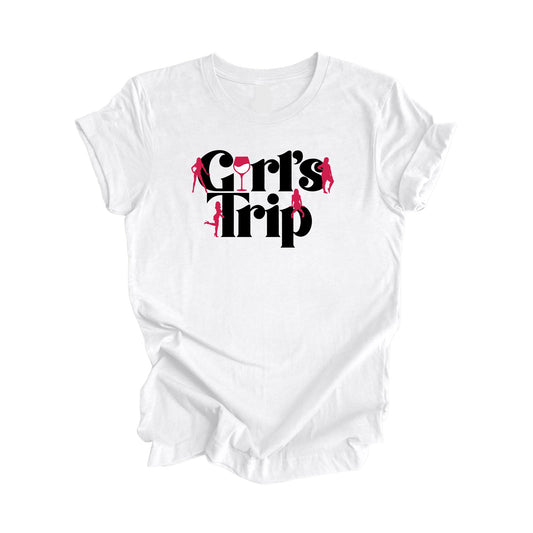 Girls Trip Shirt, Gift, Travel Shirt, Matching Vacation Shirts, Adventure Shirt, Road Trip Shirt, Matching Girls Shirt, Travel T-Shirt - Inspired X