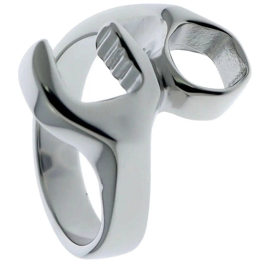 GoSteel Men's Biker Wrench Ring