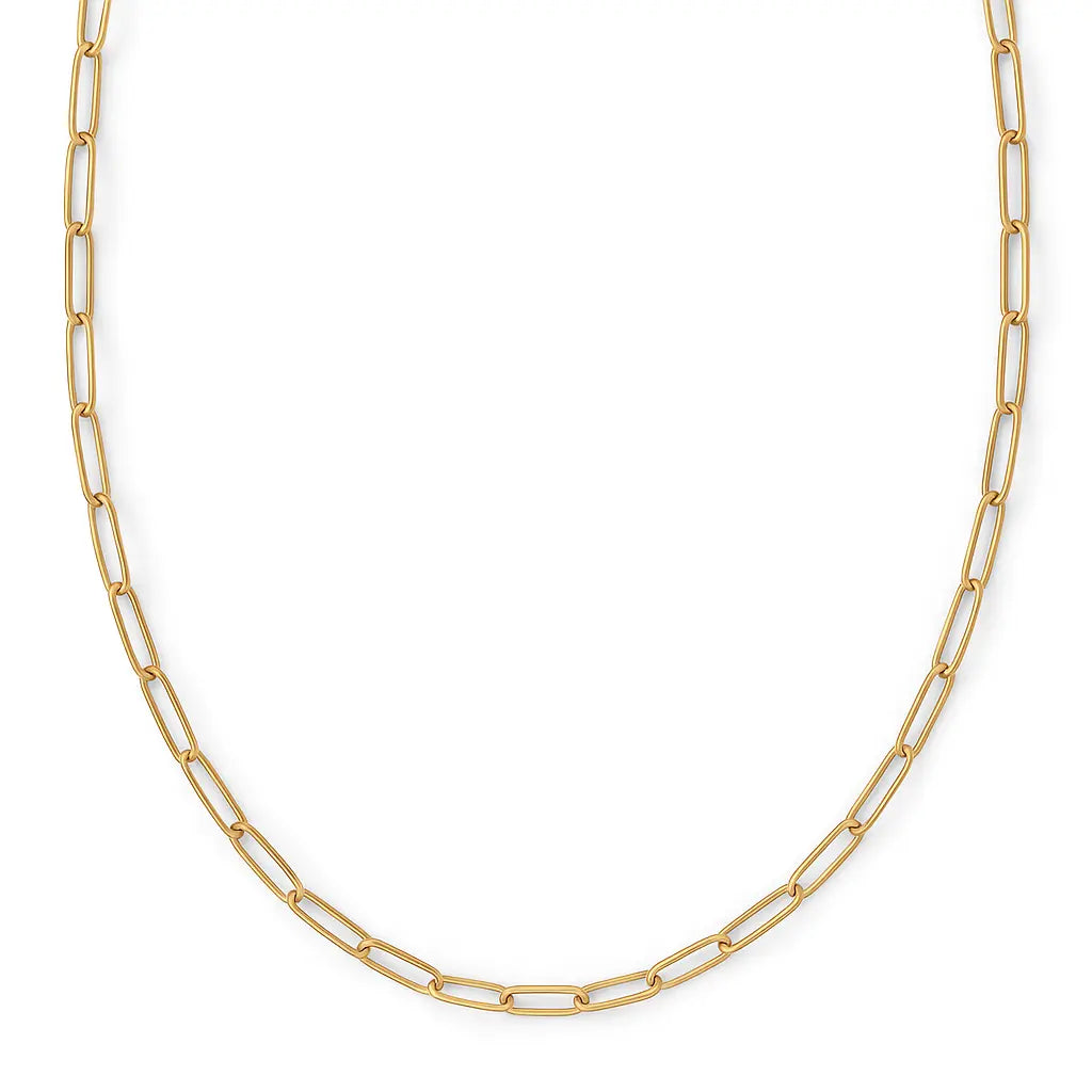 Gold Paperclip Chain