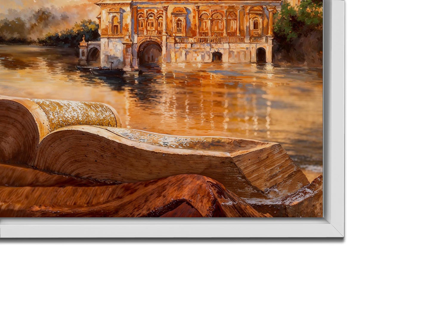 Wall Art -Ancient Golden Temple- Spiritual Wall Decor