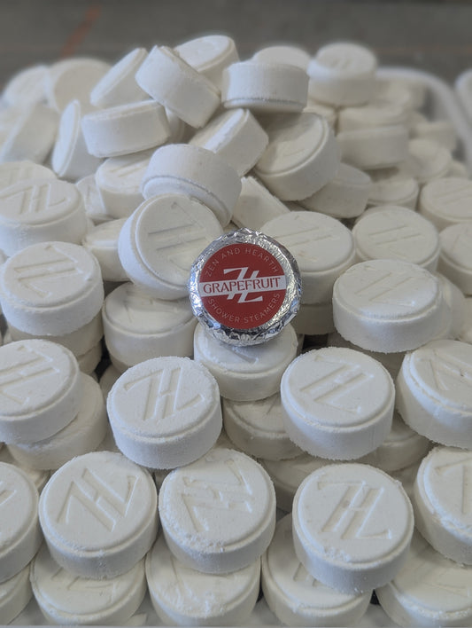 Zen & Hearth Grapefruit Shower Steamers | Uplifting Aromatherapy Shower Bombs for Mood Boost & Energy | Natural Self-Care Gift Set for Women