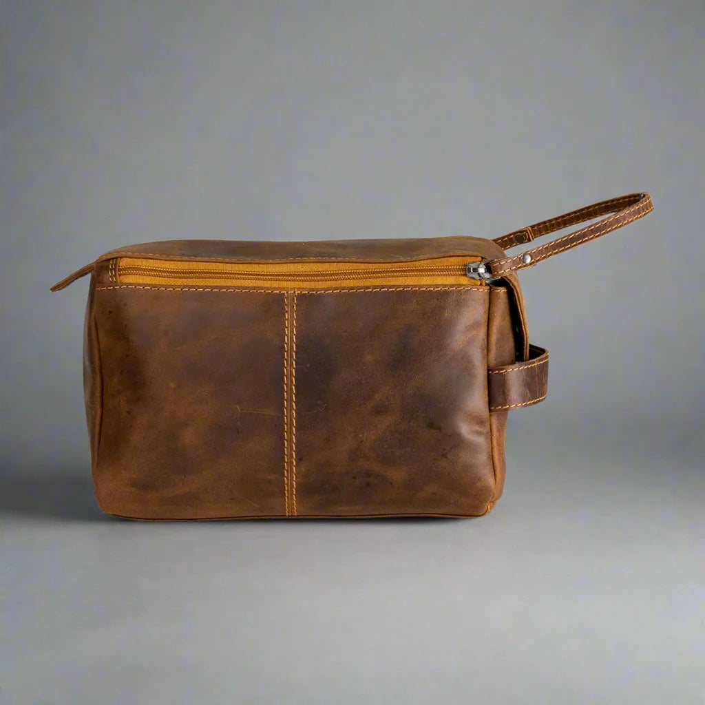 Greenwood Leather Darwin Travel Wash Bag