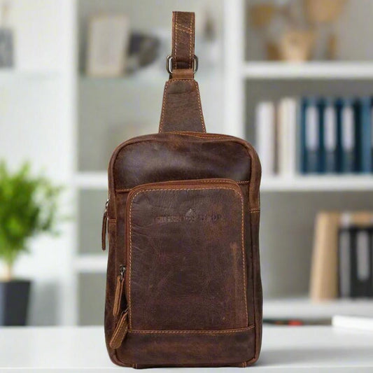 Greenwood Leather Hamilton Crossbody Bag Backpack