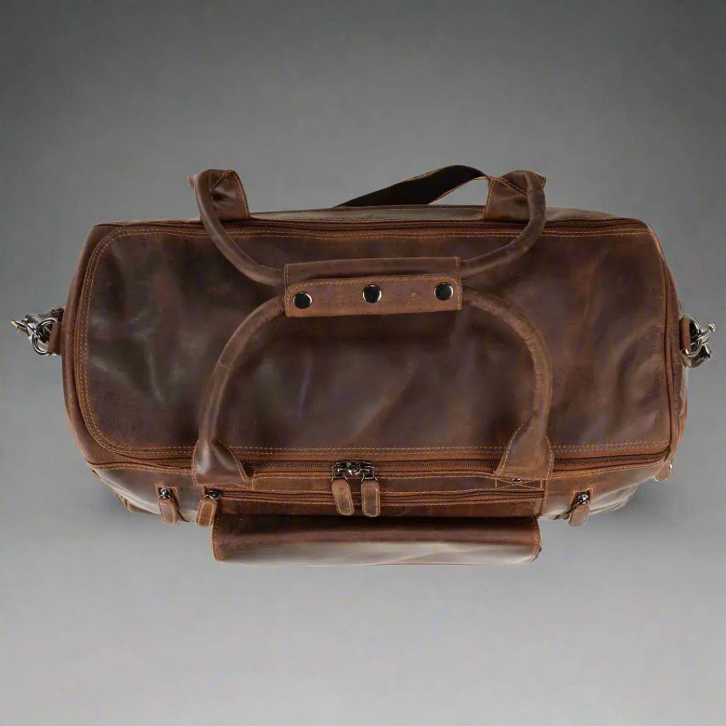 Greenwood Leather Regina Large Travel Duffle Bag