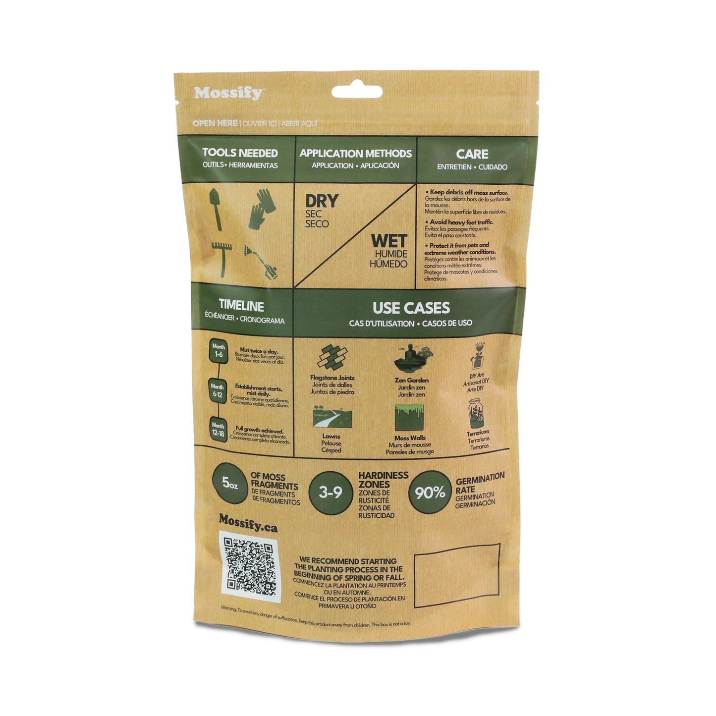 Growable Moss for the Sun