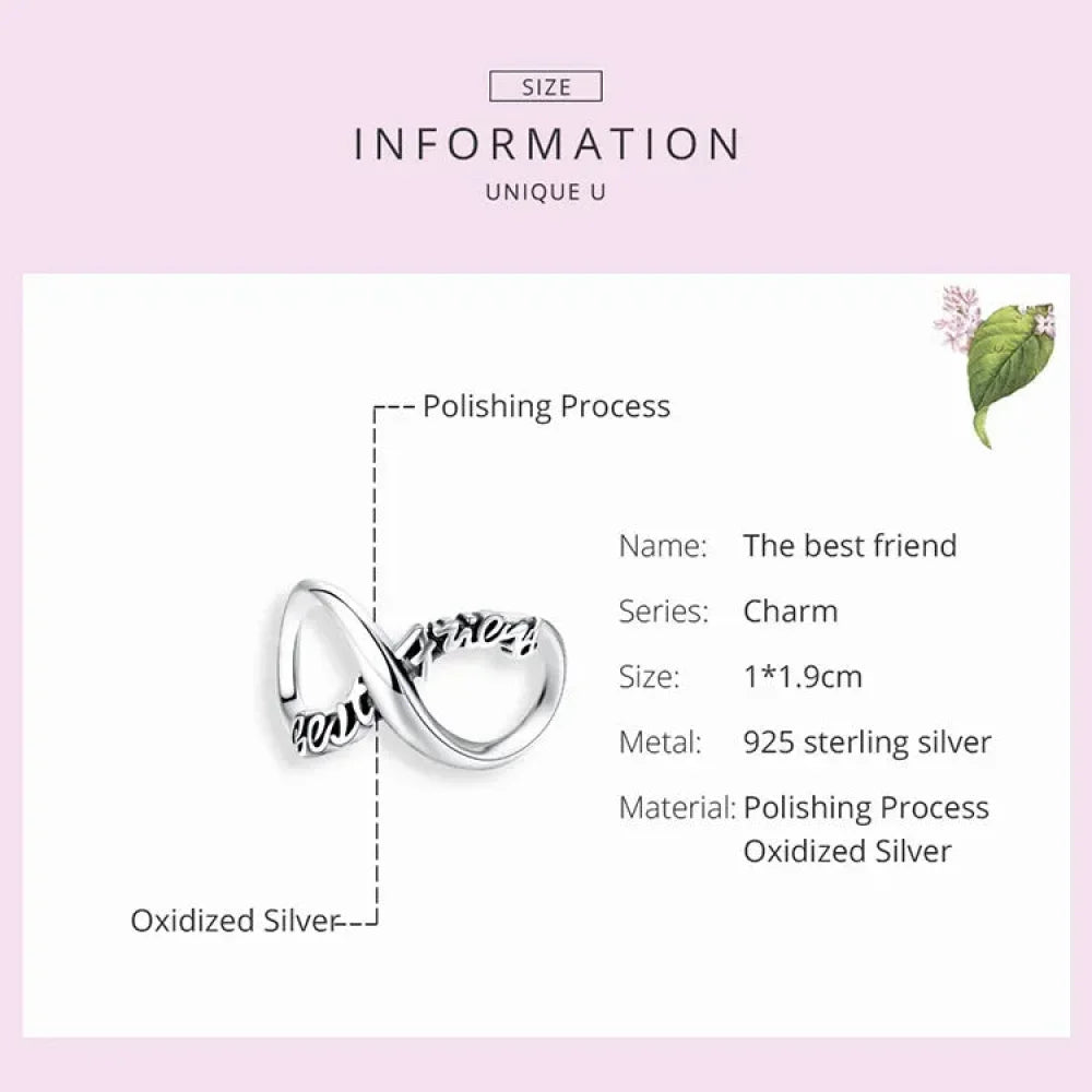 925 Sterling Silver Clear 5A Crystal Collection Family Heart X-Shape Charm Beads for Charm Bracelet & Necklace Pendant