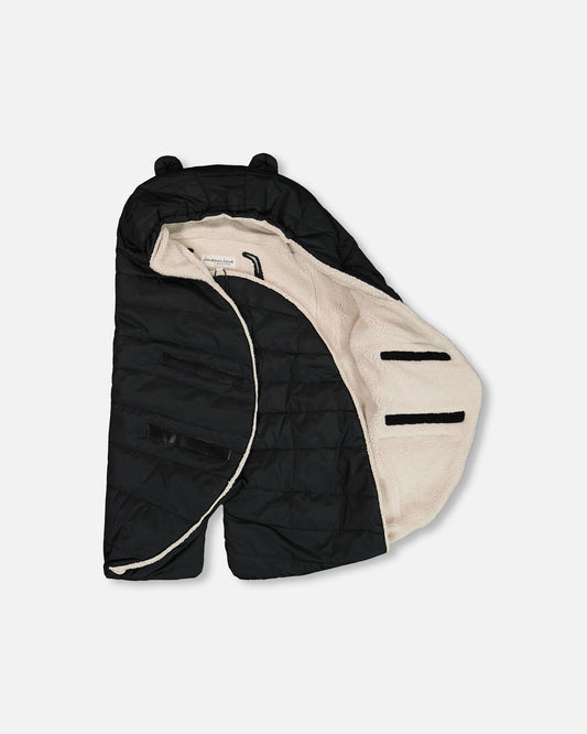 Snugly Baby Wrap Designed For Car Seat And Stroller Black