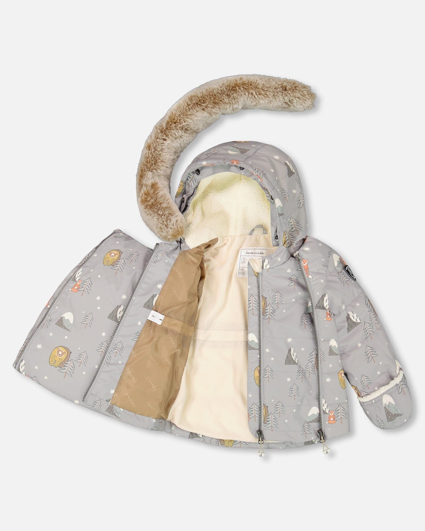Two-Piece Baby Snug Snowsuit Gray