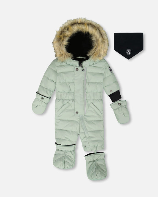 One-Piece Baby Original Puffy Snowsuit Sage Green