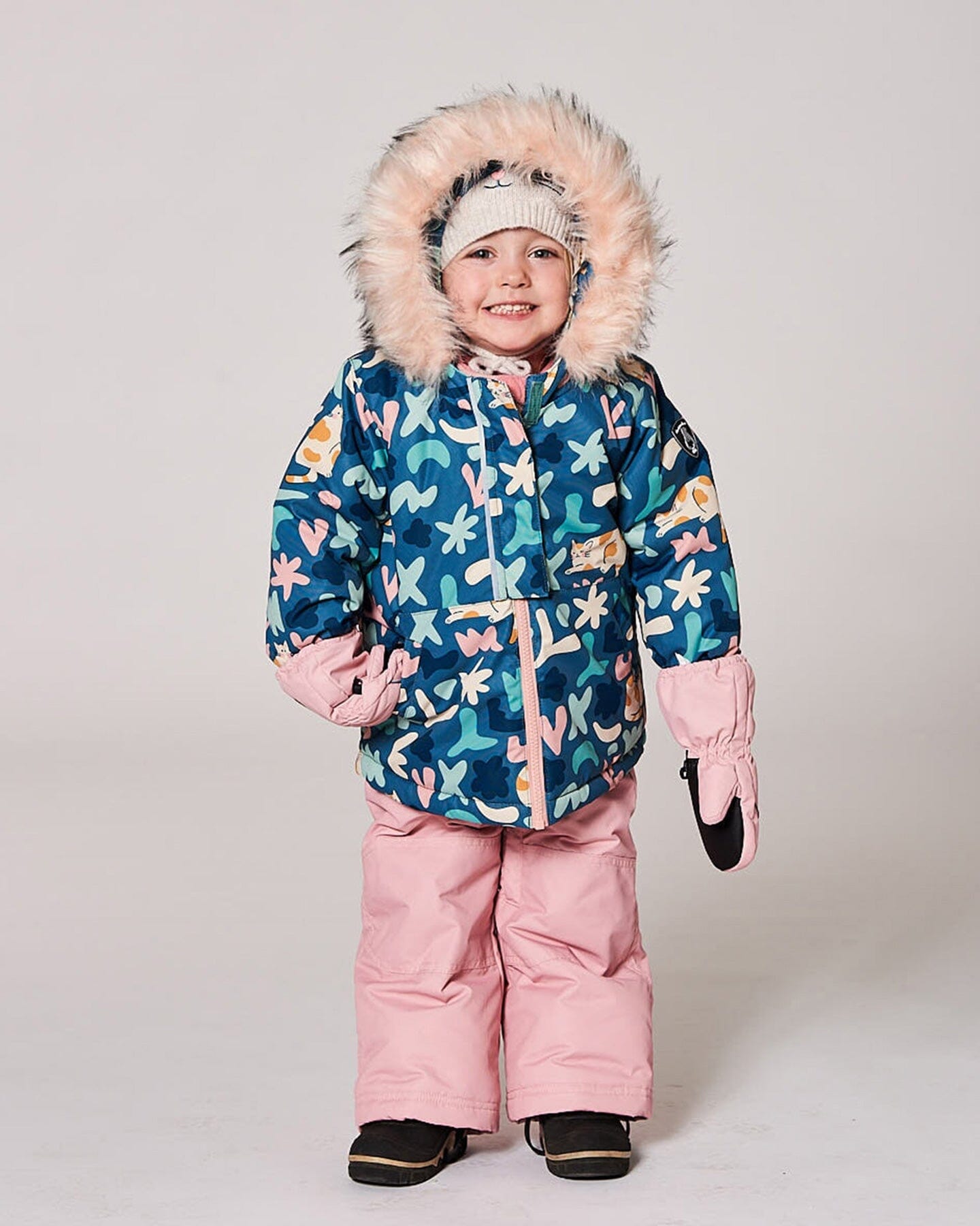 Two-Piece Baby Play Snowsuit Dusty Pink