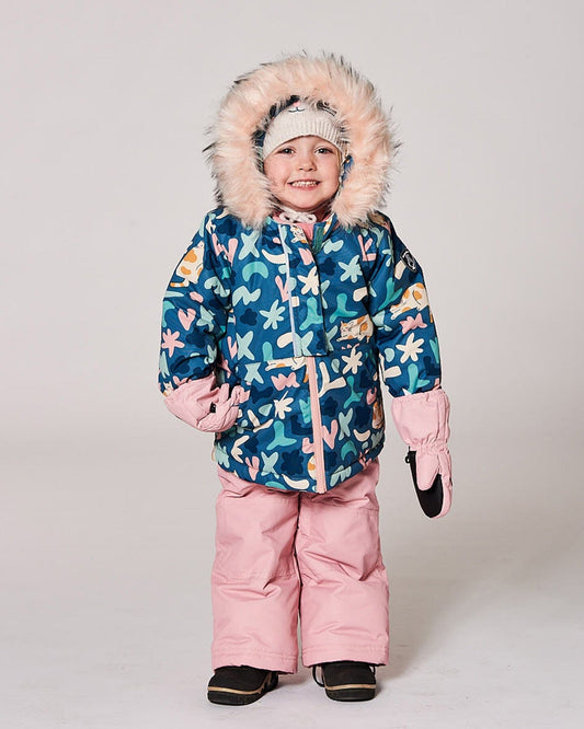 Two-Piece Baby Play Snowsuit Dusty Pink