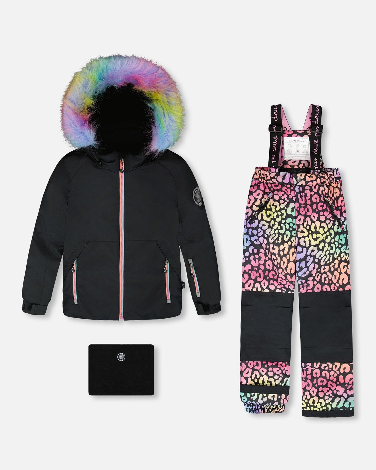 Two-Piece Play Snowsuit Rainbow Leopard