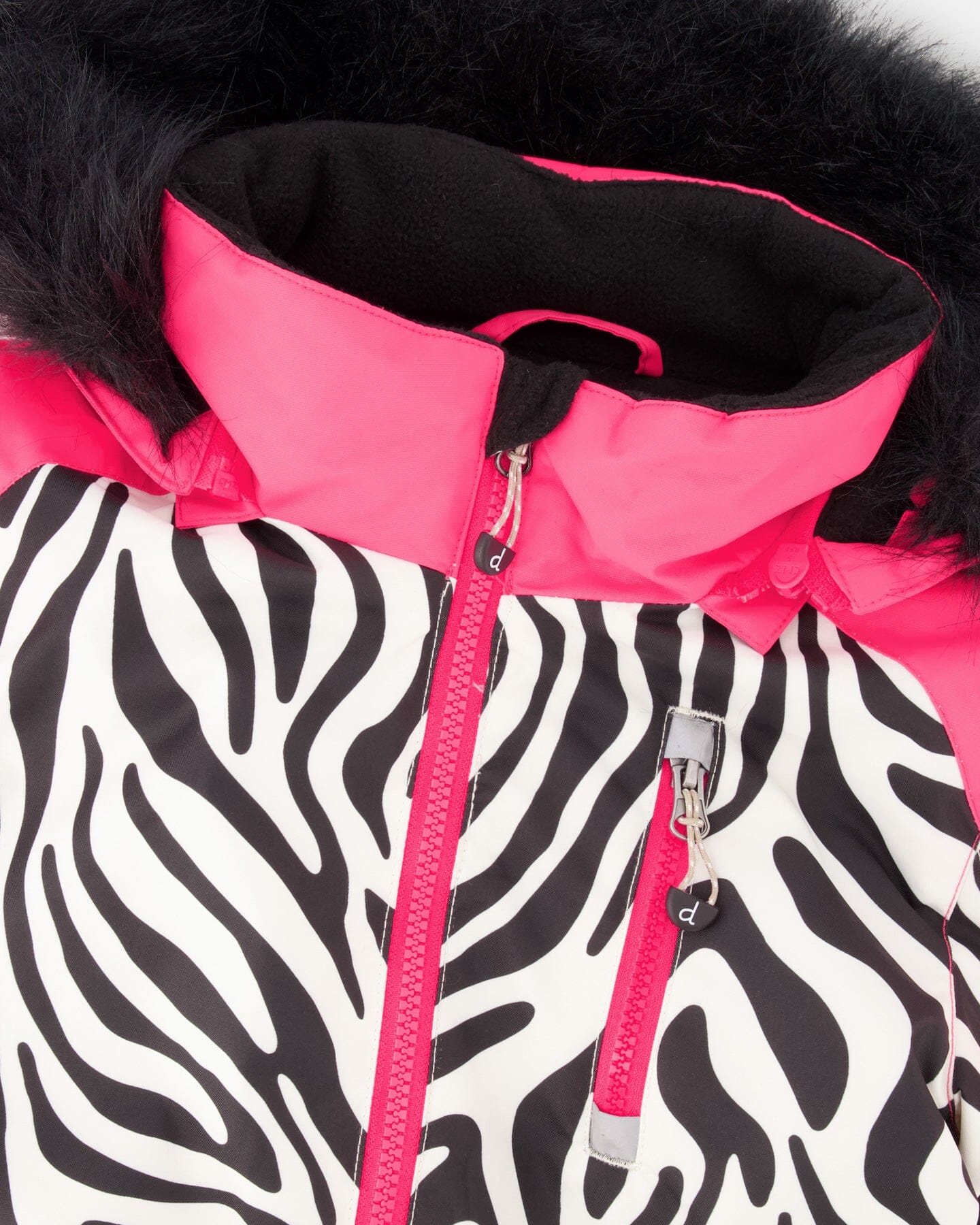 One-Piece Play Snowsuit Zebra Print