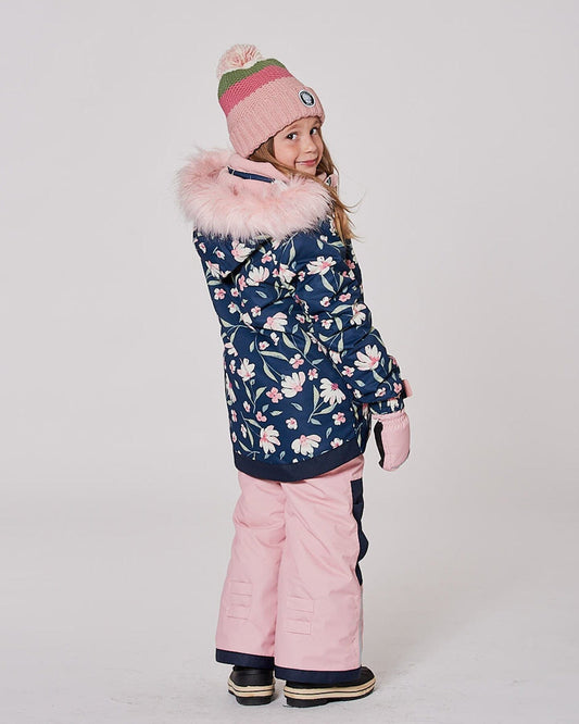 Two-Piece Play Snowsuit Flower Print