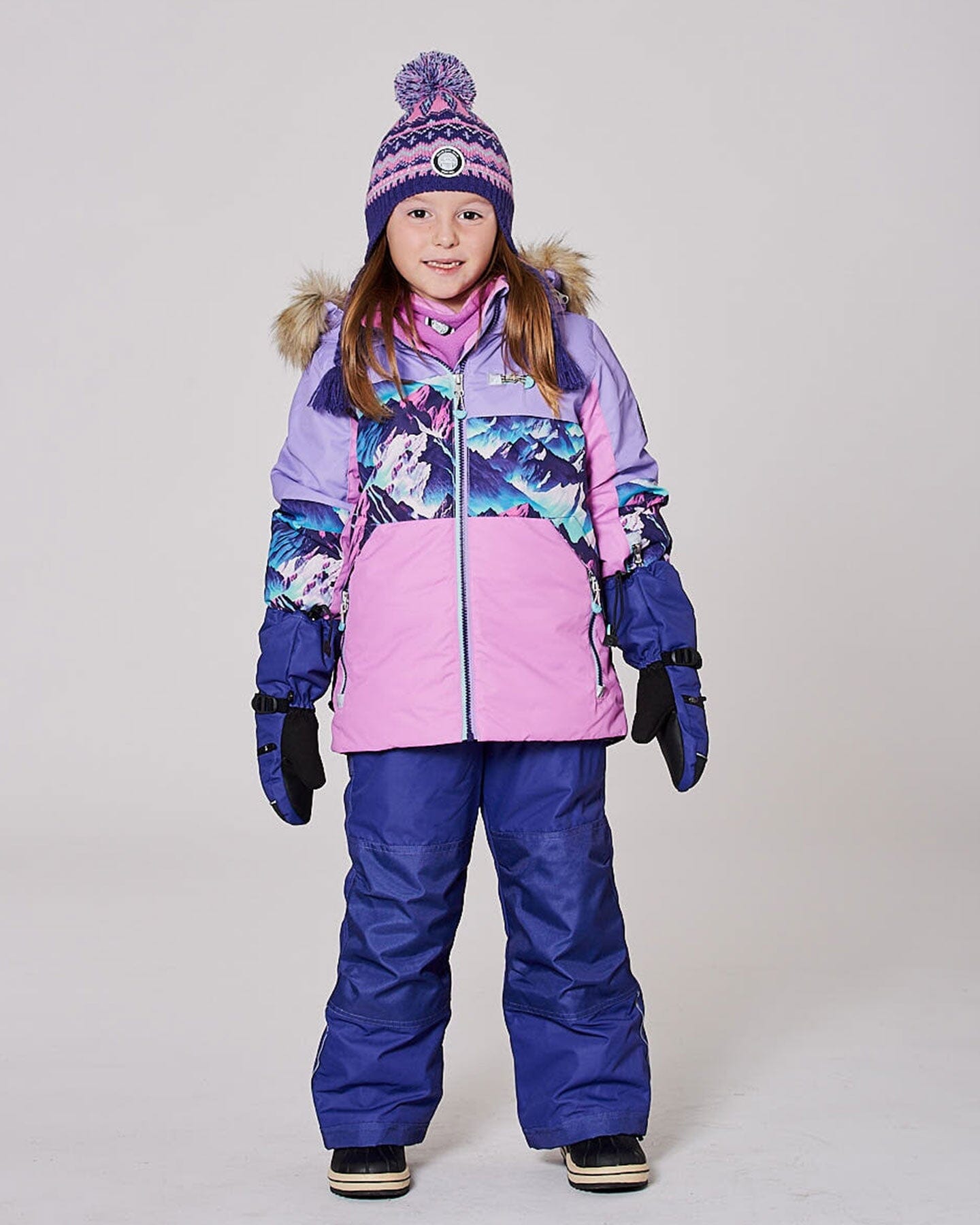 Two-Piece Play Snowsuit Dark Purple