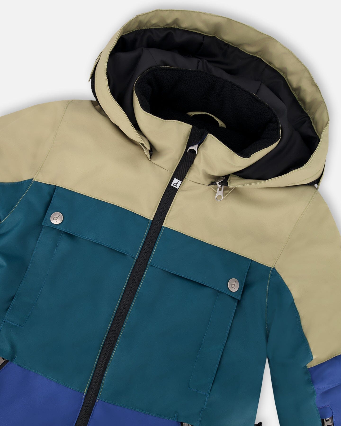 One-Piece Teknik Snowsuit Colorblocked Navy Blue