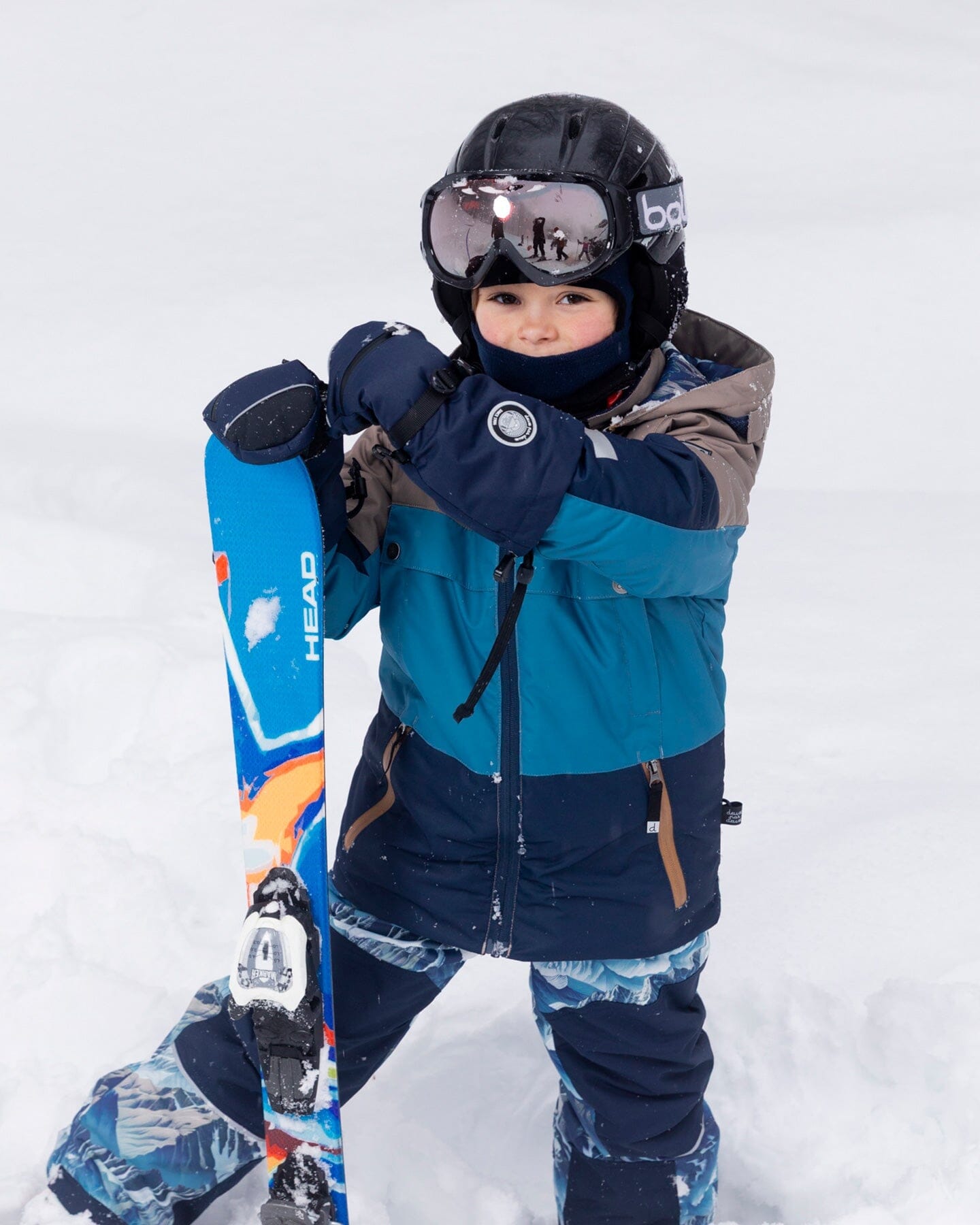 Winter Mittens Teknik Navy Blue