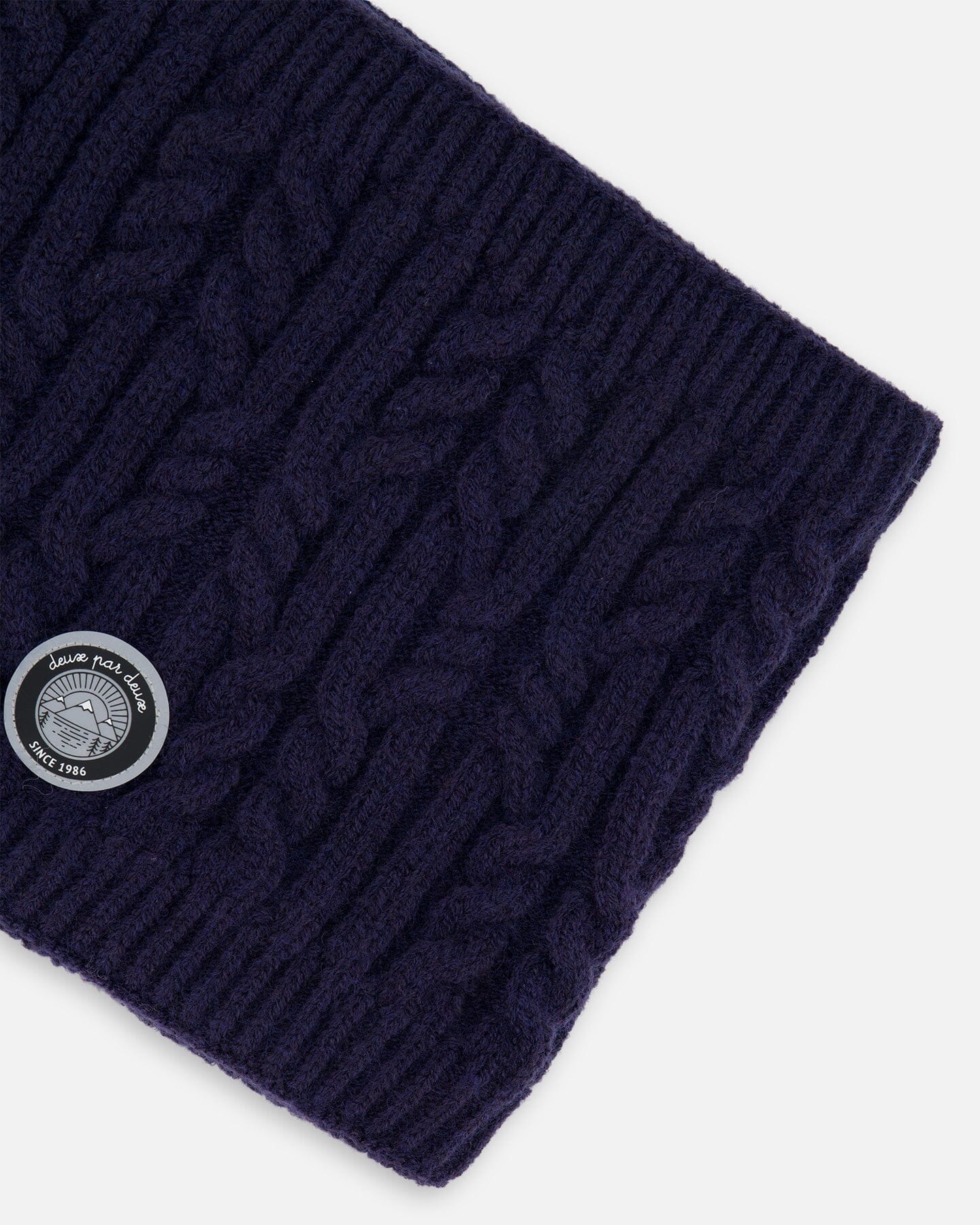 Lined Winter Neckwarmer Navy Blue