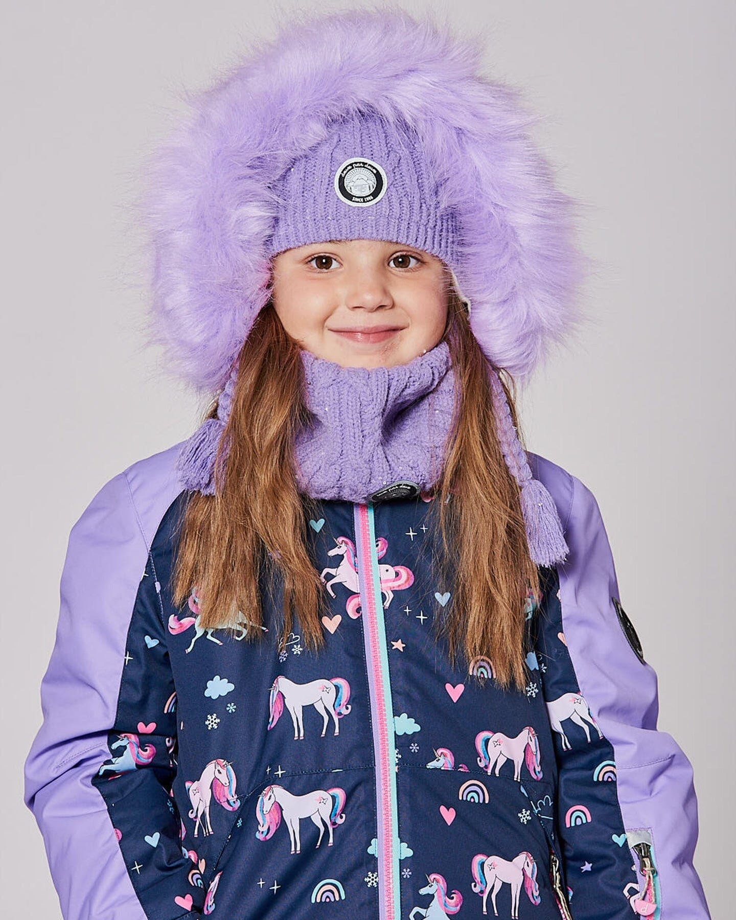 Lined Winter Neckwarmer Lavender