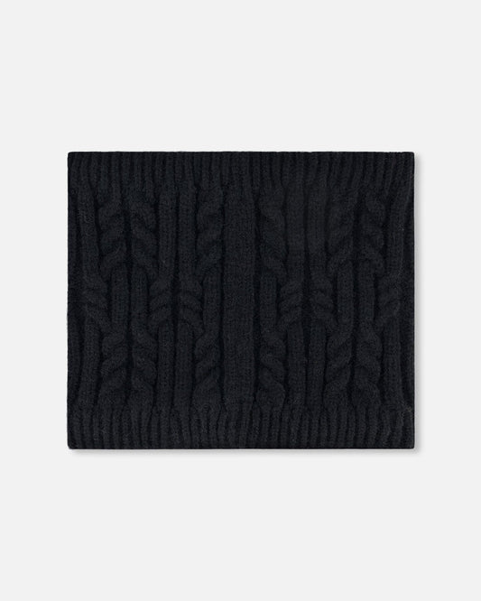 Lined Winter Neckwarmer Black