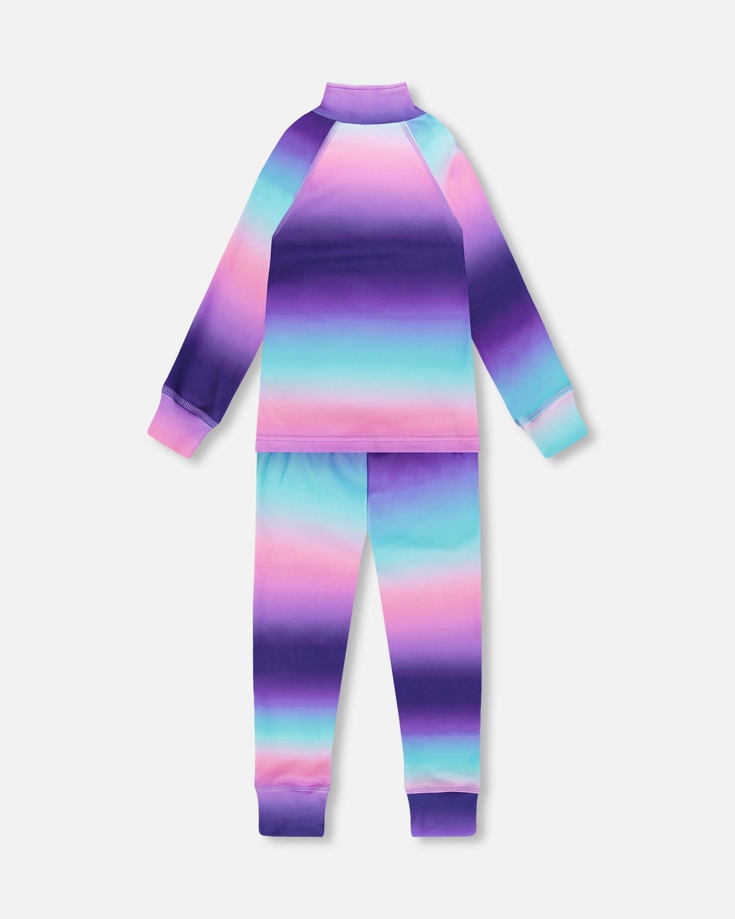 Two-Piece Thermal Underwear Set Purple Gradient