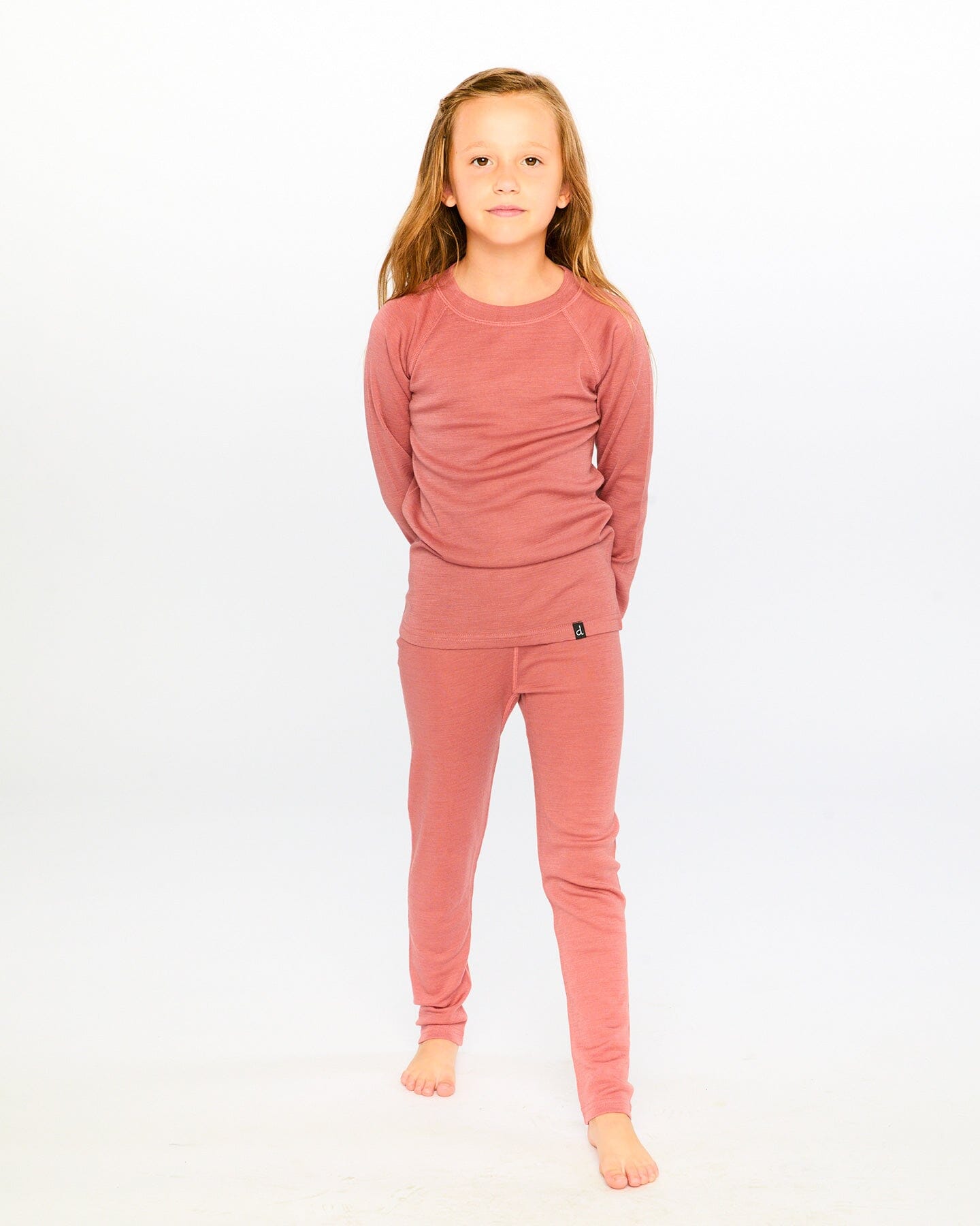 Merino Wool Base Layer Set Dusty Pink