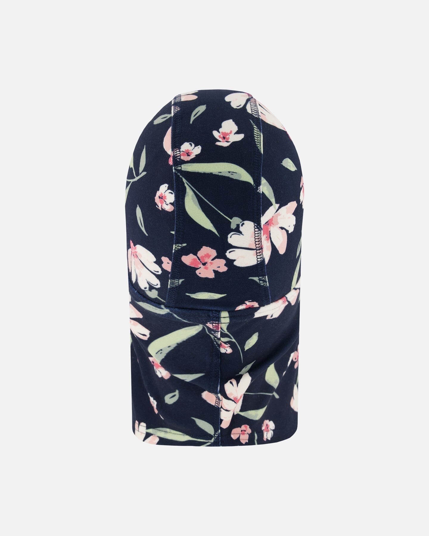 Brushed Jersey Balaclava Navy Flower Print