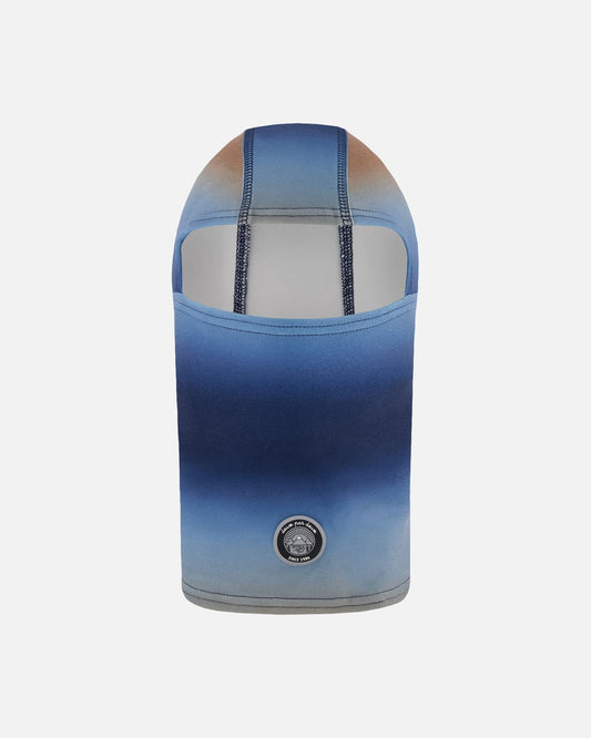 Brushed Jersey Balaclava Blue And Beige Gradient