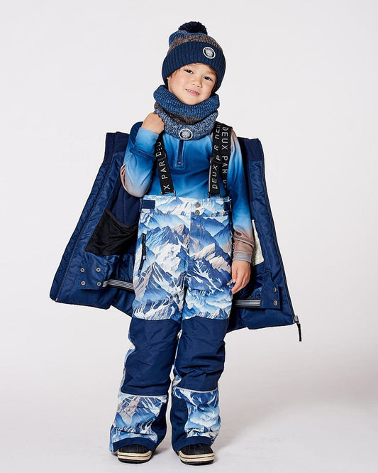 Lined Knit Neckwarmer Taupe And Navy