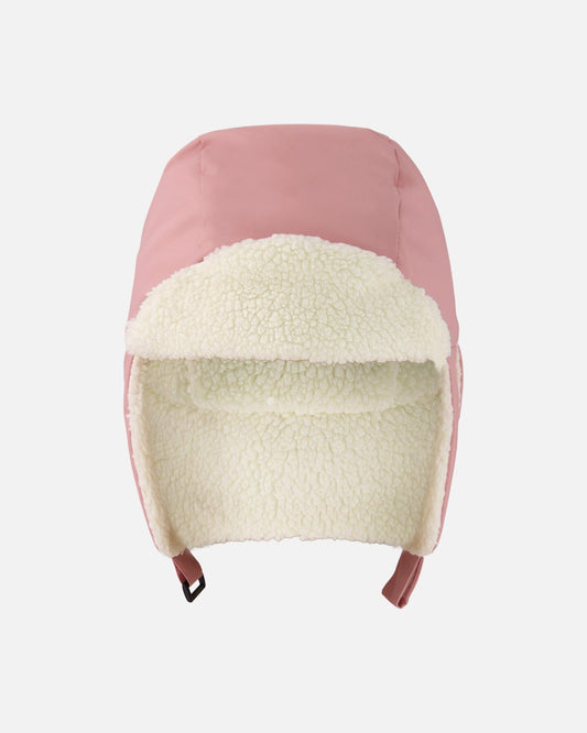 Lined Baby Chapka Dusty Pink