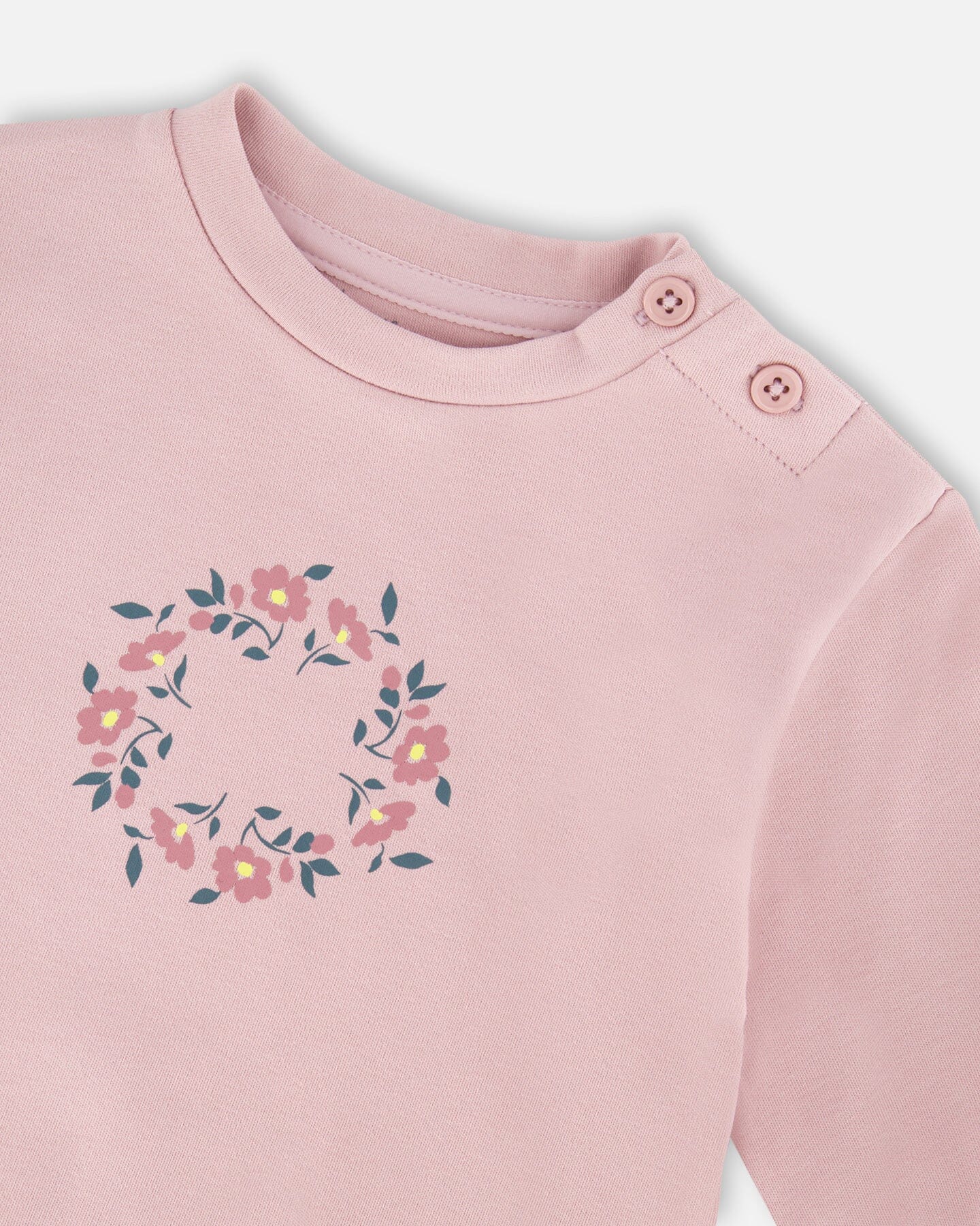 Organic Cotton Evolutive Pant And Long Sleeve Top Set Neutral Purple