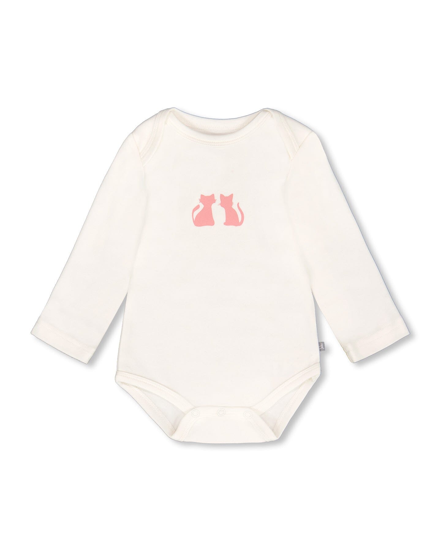 Organic Cotton Long Sleeve Romper Off-White Floral