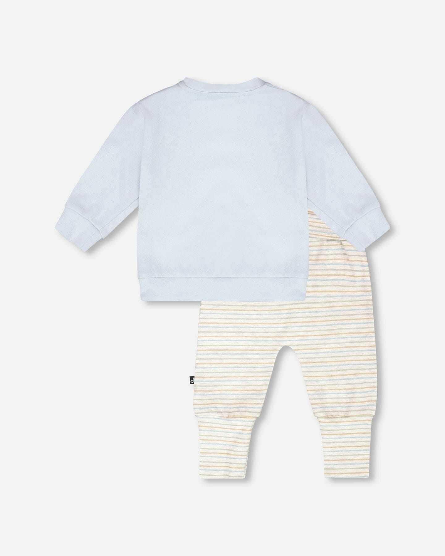 Organic Cotton Pant And Top Set Light Blue