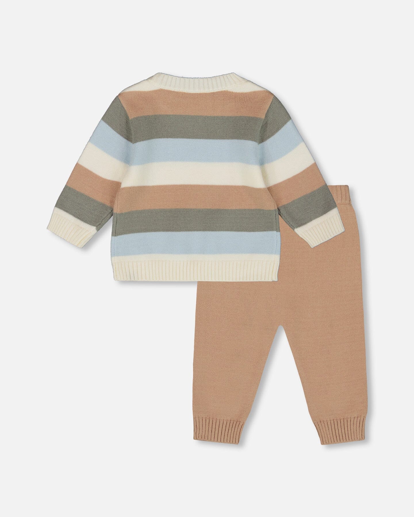 Knitted Top And Pant Set Light Caramel