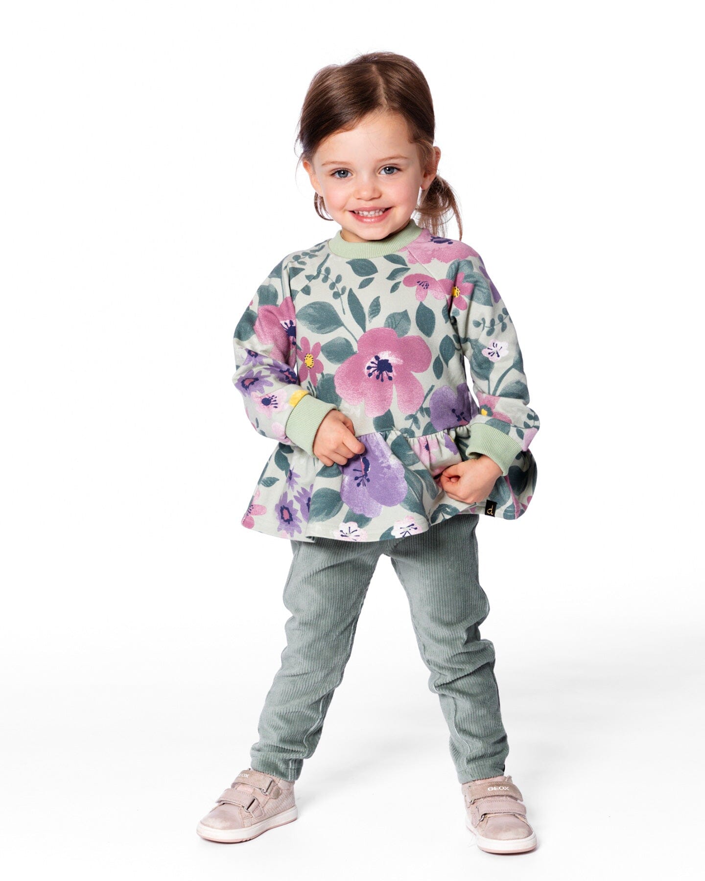 Stretch Velour Tregging Jade Green