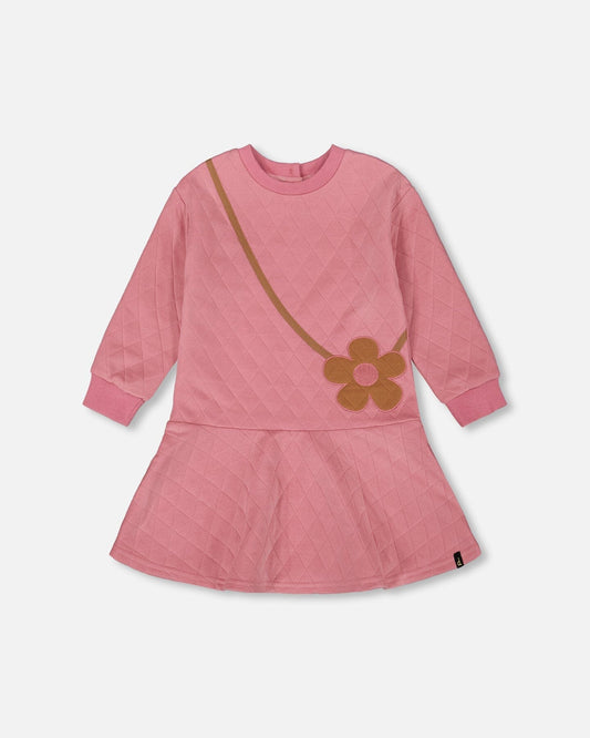 Quilted Dress Purple Pink
