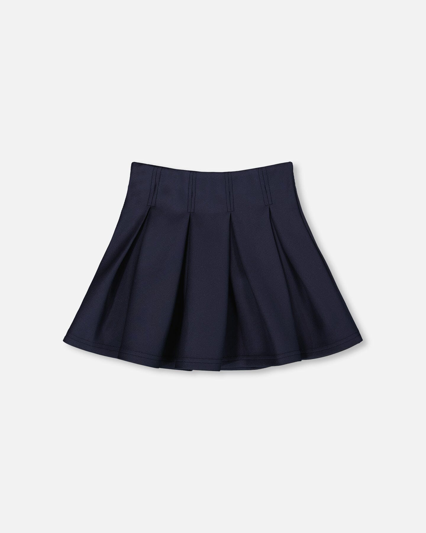 Pleated Milano Skirt Navy Blue