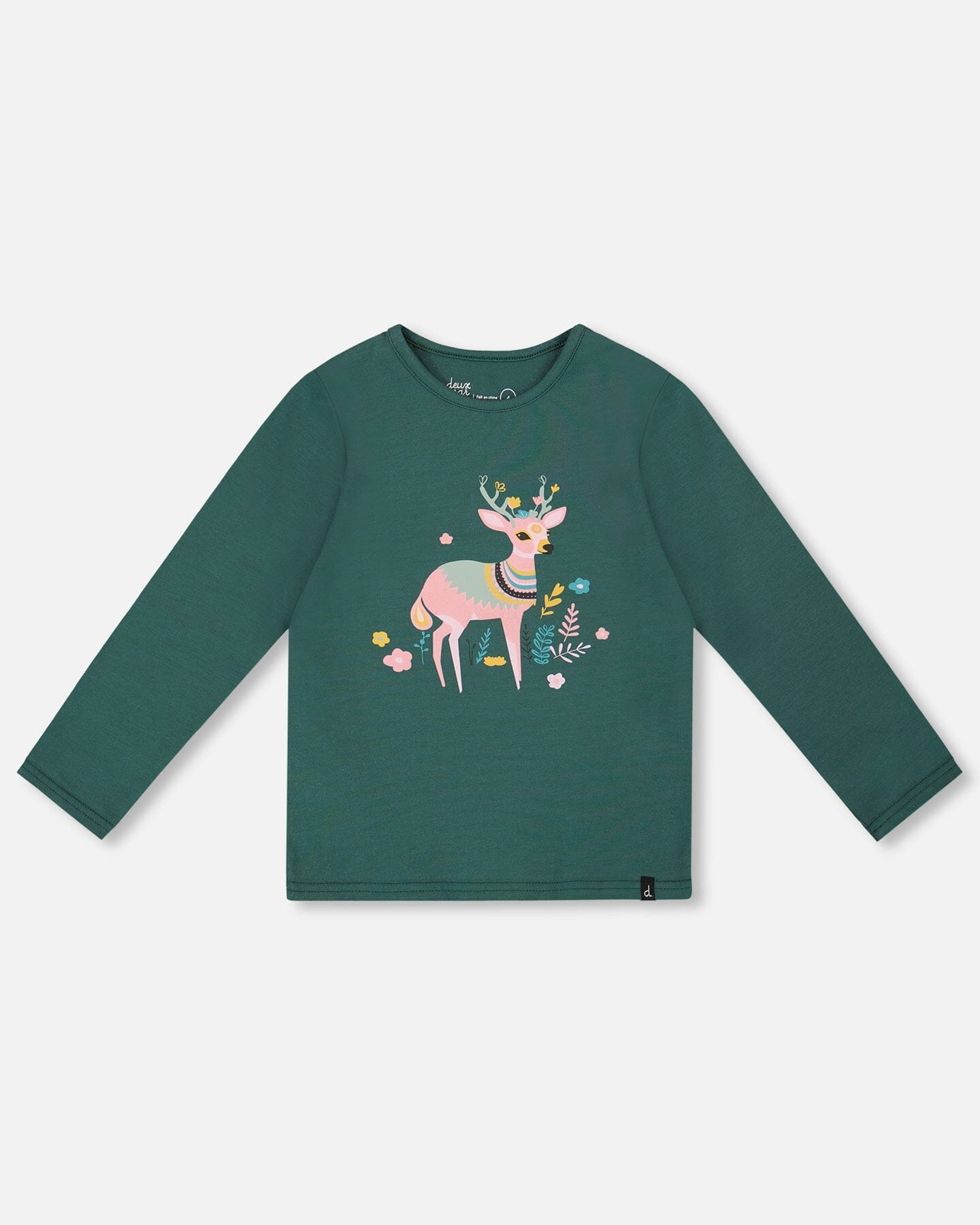 Organic Cotton Long Sleeve T-Shirt Dark Green