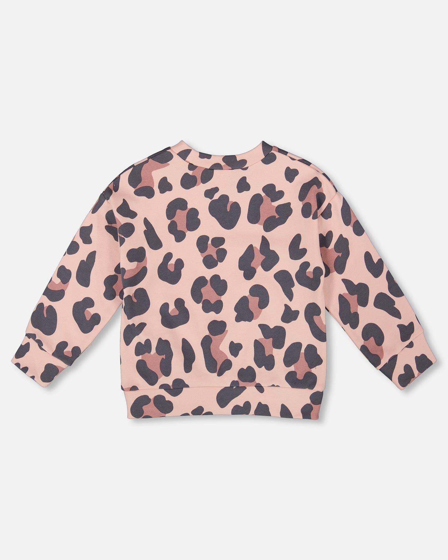 French Terry Sweatshirt Pink Leopard