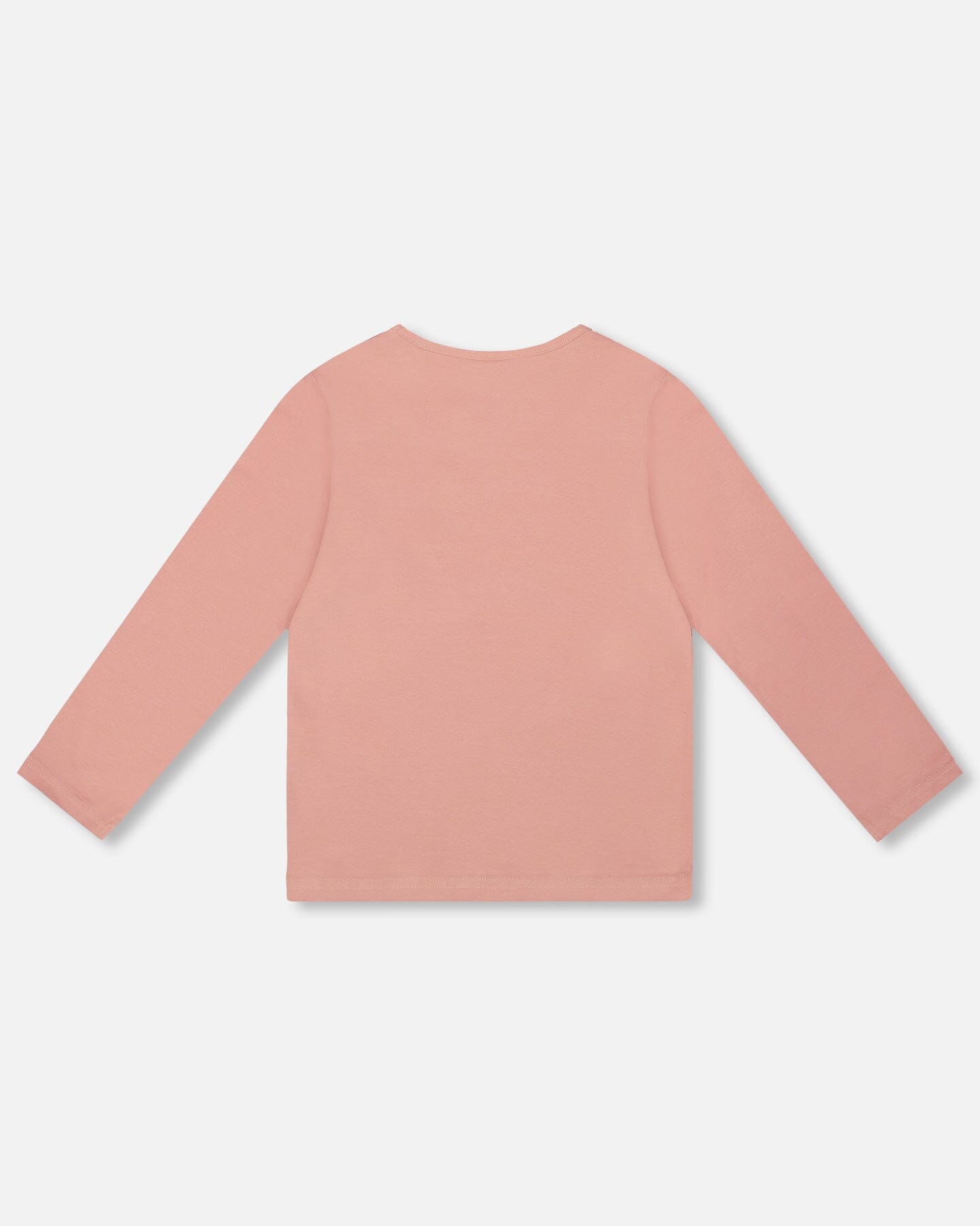 Organic Cotton Long Sleeve T-Shirt Dusty Pink With Sequin Unicorn