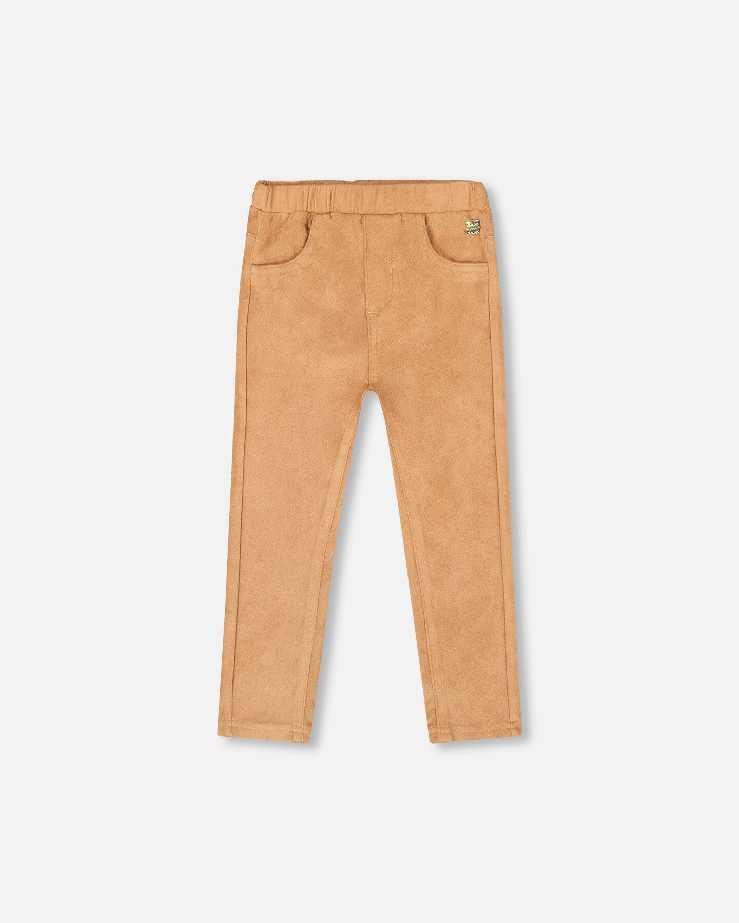 Stretch Suede Treggings Light Pecan Brown