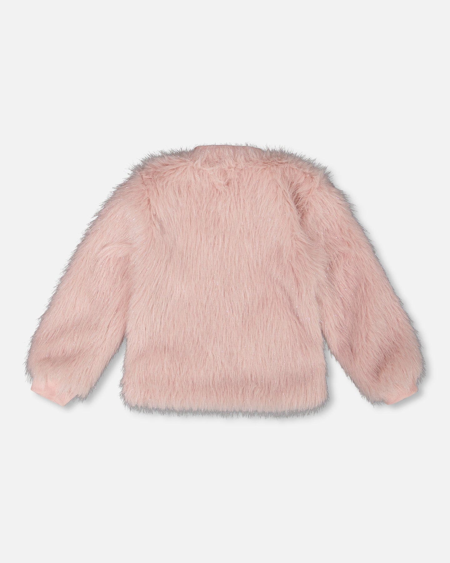 Short Faux Fur Coat Dusty Pink